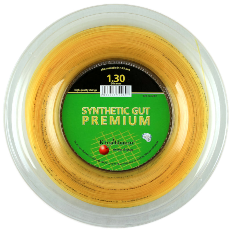 Kirschbaum SYNTHETIC GUT PREMIUM GOLD 200m Reel