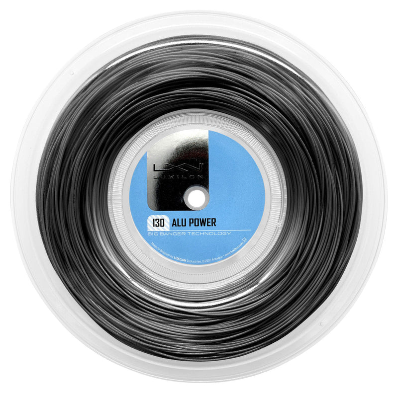 Corda Da Tennis KELIST Big Banger Alluminio Power Rough 1,25 Mm – Nero, Lusso Qualità, 200 M